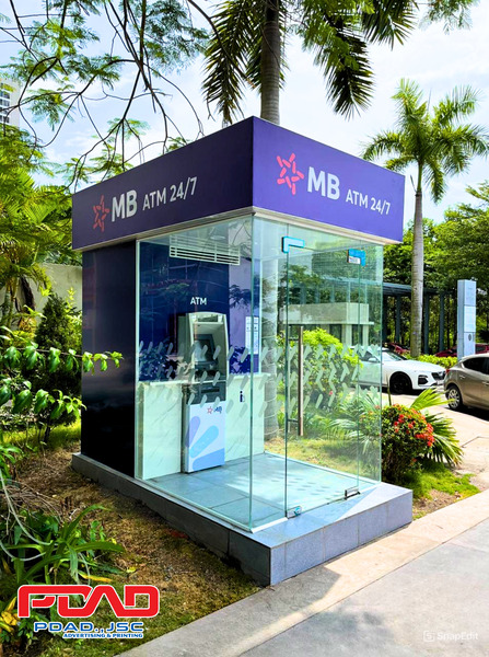 Thi công booth ATM - Công Ty Cổ Phần PDAD – Quảng Cáo Phương Đông